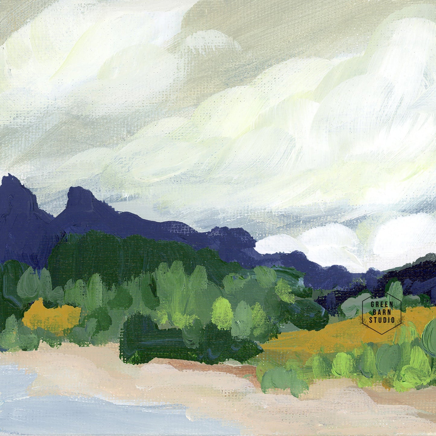 Autumn on the Coast, Luxe Framing with Oversized Mat