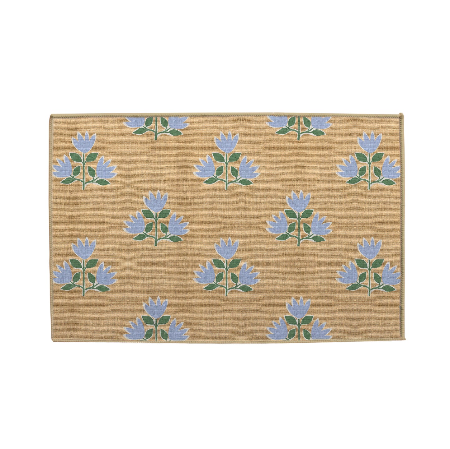 Clementine Blue Nu-Jute Rug - New & WASHABLE!