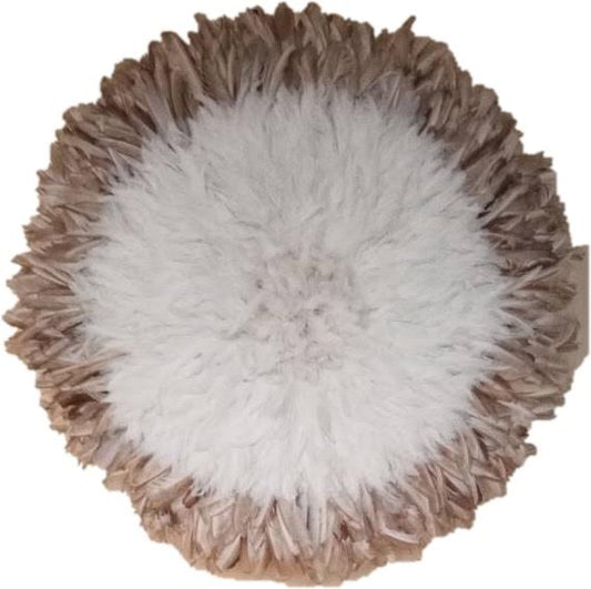 African Juju Hat | Cream + Beige