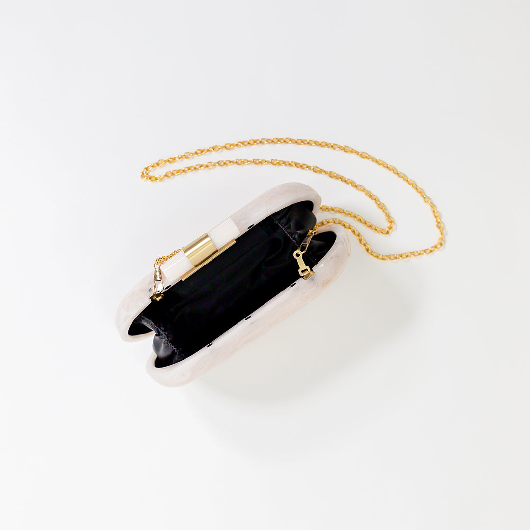 Pearl Ethereal Capsule Clutch